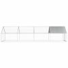 Outdoor Chicken Cage 9'x26.2'x6.3' Galvanized Steel