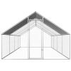 Outdoor Chicken Cage 9'x26.2'x6.3' Galvanized Steel