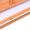 Rabbit Hutch Solid Pine & Fir Wood 122"x27.6"x34.3"