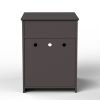 Wooden Pet House Cat Litter Box Enclosure with Drawer; Side Table; Indoor Pet Crate; Cat Home Nightstand (Brown)
