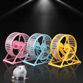Pet Jogging Hamster Wheel Sports Running ball Hamster Accessories Toys Small Animals Exercise Wheel Pet Supplies Squirrel Wheel (Color: yellow)