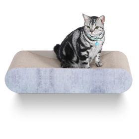 Durable Recycle Board Pads Cat Scratching Post Lounge Bed (Color: Gray, type: Pet entertainment)