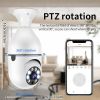 Pet camera E27 Surveillance Camera LED Light Bulb Socket 360Â¬âˆž 2.4G WiFi Security Protection 1080P Spotlight Automatic Human Tracking